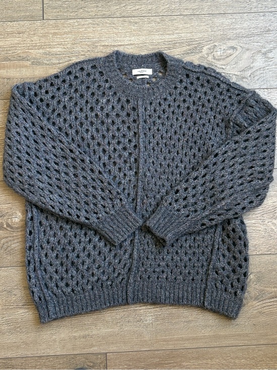 Isabel Marant Sweaters - Étoile Isabel Marant Tiana Open-Knit Crewneck Sweater Blue Gray French Size 38